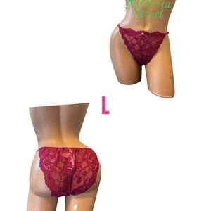 Victoria's Secret Burgundy Lace Panty